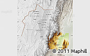 Physical Map of Jujuy, lighten, semi-desaturated