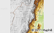 Physical Map of Jujuy