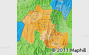 Political Shades Map of Jujuy