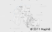 Silver Style Map of Jujuy, single color outside