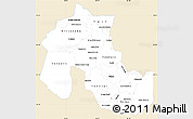 Classic Style Simple Map of Jujuy, single color outside