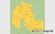 Savanna Style Simple Map of Jujuy, single color outside