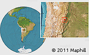 Satellite Location Map of Tilcara