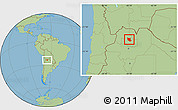 Savanna Style Location Map of Tilcara