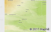 Physical Panoramic Map of Pulen