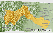 Savanna Style 3D Map of Lujan