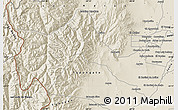 Shaded Relief Map of Lujan