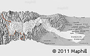 Gray Panoramic Map of Lujan