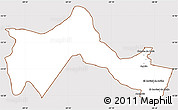 Classic Style Simple Map of Lujan, cropped outside