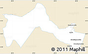 Classic Style Simple Map of Lujan, single color outside