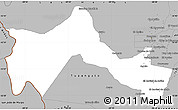 Gray Simple Map of Lujan