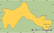 Savanna Style Simple Map of Lujan, cropped outside