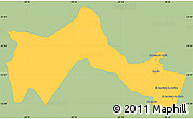 Savanna Style Simple Map of Lujan, single color outside