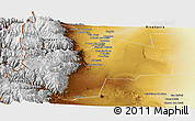 Physical Panoramic Map of San Carlos