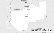 Silver Style Simple Map of San Carlos