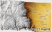 Physical 3D Map of Tunuyan