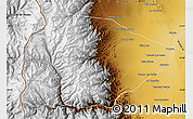 Physical Map of Tunuyan