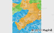 Political Shades Map of Misiones