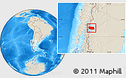 Shaded Relief Location Map of Lacar