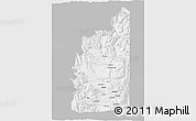 Gray 3D Map of Minas, single color outside