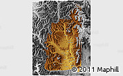 Physical 3D Map of Minas, desaturated