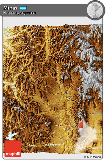 Physical 3D Map of Minas