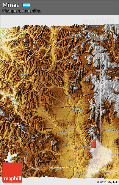 Physical 3D Map of Minas
