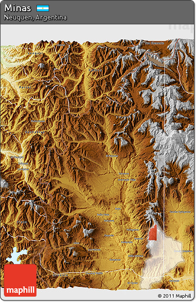 Physical 3D Map of Minas