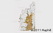 Satellite 3D Map of Minas, cropped outside