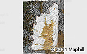 Satellite 3D Map of Minas, darken