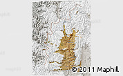 Satellite 3D Map of Minas, lighten, semi-desaturated