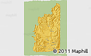Savanna Style 3D Map of Minas, single color outside