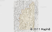 Shaded Relief 3D Map of Minas, lighten, semi-desaturated