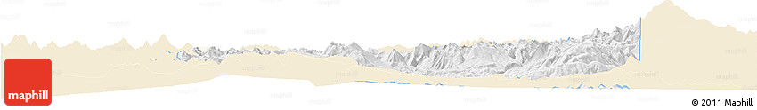 Classic Style Horizon Map of Minas, single color outside