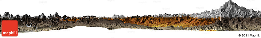Physical Horizon Map of Minas, darken, semi-desaturated