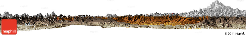 Physical Horizon Map of Minas, semi-desaturated
