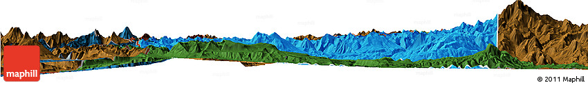 Political Horizon Map of Minas, darken