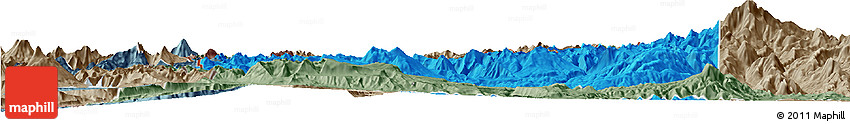 Political Horizon Map of Minas, semi-desaturated