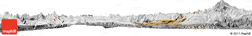 Satellite Horizon Map of Minas, desaturated