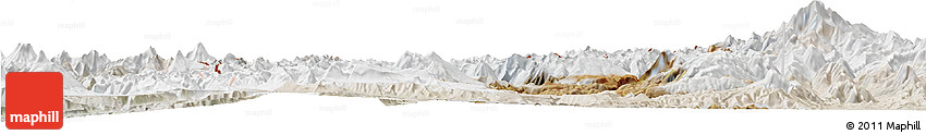 Satellite Horizon Map of Minas, lighten