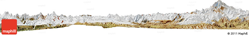 Satellite Horizon Map of Minas
