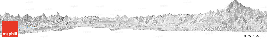 Silver Style Horizon Map of Minas