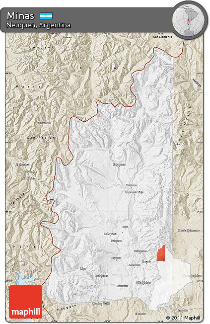 Classic Style Map of Minas