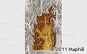 Physical Map of Minas, lighten, semi-desaturated