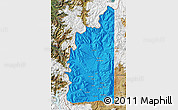 Political Map of Minas, satellite outside