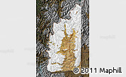 Satellite Map of Minas, darken