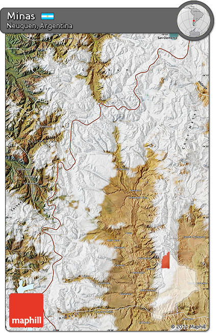 Satellite Map of Minas