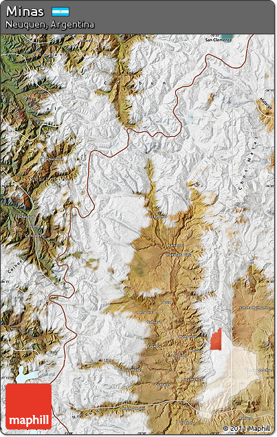 Satellite Map of Minas
