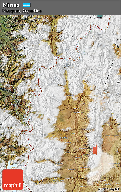 Satellite Map of Minas