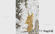 Satellite Map of Minas, semi-desaturated